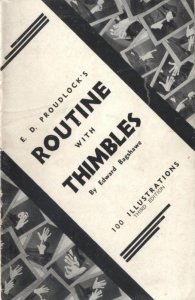 Proudlock\'s Routine with Thimbles by Edward Bagshawe