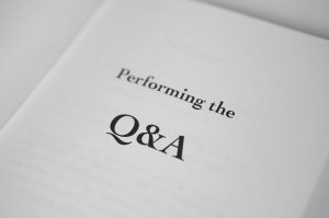 Performing the Q&A by Gerry McCambridge