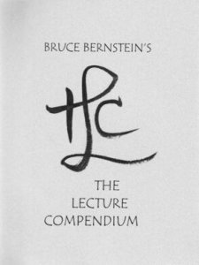 The Lecture Compendium by Bruce Bernstein