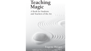 Teaching Magic: A Book for Students and Teachers of the Art by E