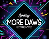 Jamie Daws - Opening More Daws - The Bizarre 2018 Lecture Notes