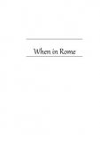 When in Rome by Peter Turner